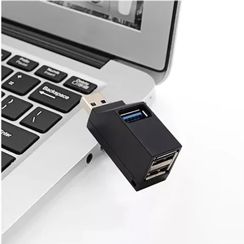 MINI HUB USB 3.0, 3 PUERTOS, VELOCIDAD 5GBS Y PORTÁTIL