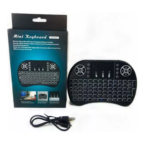 MINI TECLADO WIRELESS RGB TOUCHPAD PARA TV Y PC