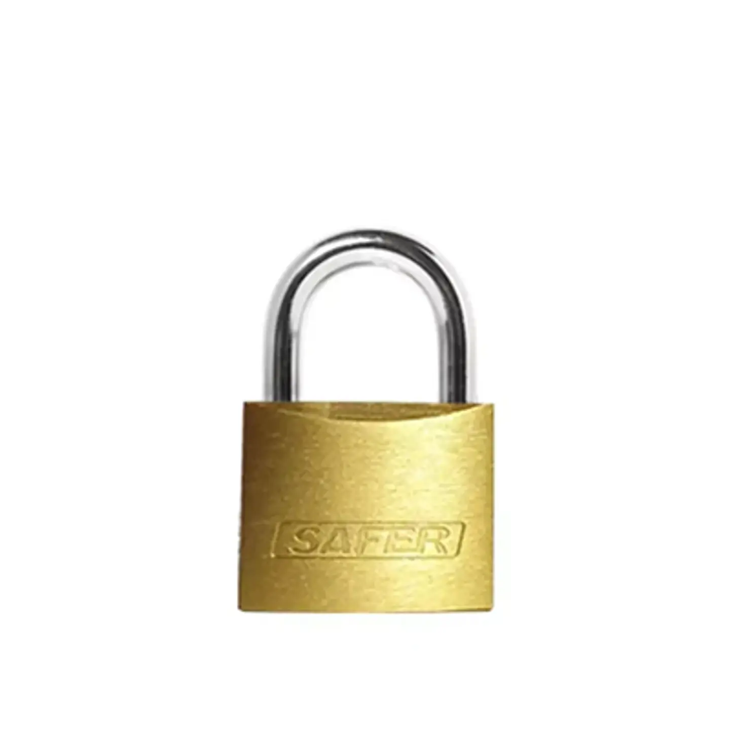 CANDADO SAFER MEDIANO 40MM FIERRO GANCHO DE ACERO CON LLAVE 1