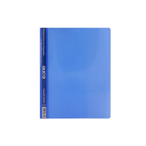 CARPETA VINIL CARTA AZUL AUCA, DURABILIDAD Y ESTILO