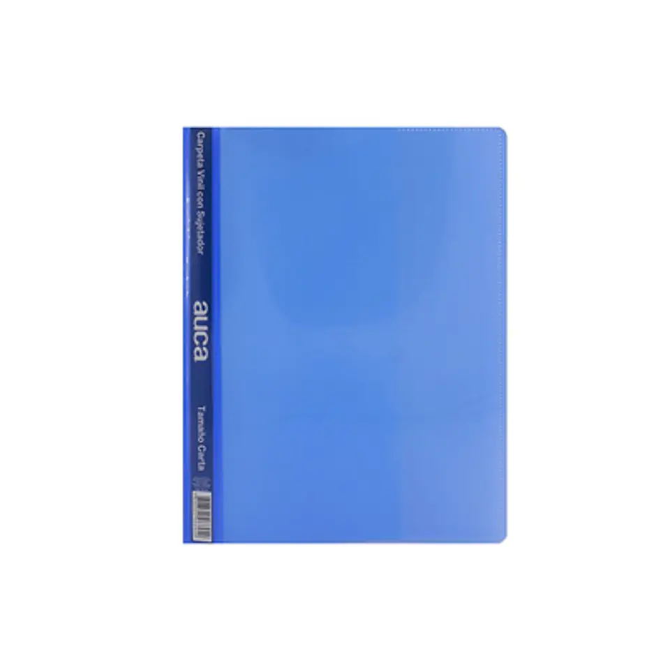 CARPETA VINIL CARTA AZUL AUCA, DURABILIDAD Y ESTILO 1