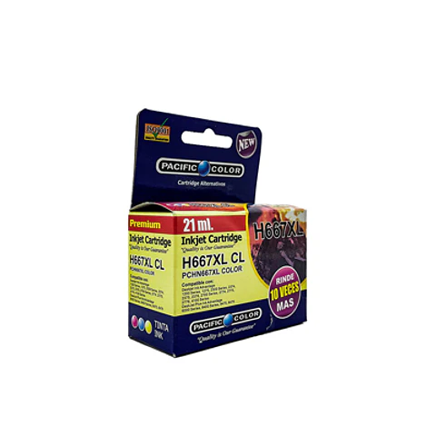 CARTRIDGE HP 667XL TRICOLOR ALTERNATIVO PACIFIC COLOR 21ML