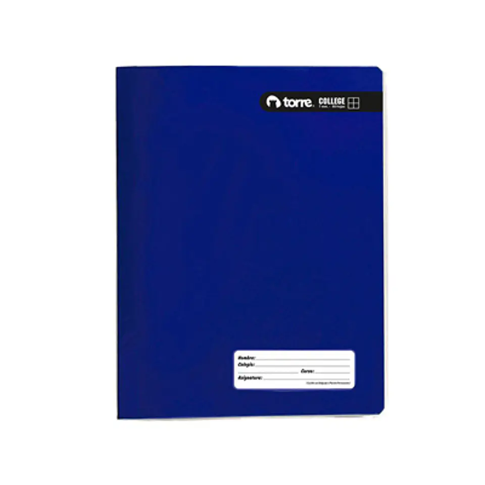 CUADERNO COLLEGE M7 100 HOJAS TORRE LISO CUADRICULADO 7MM 2