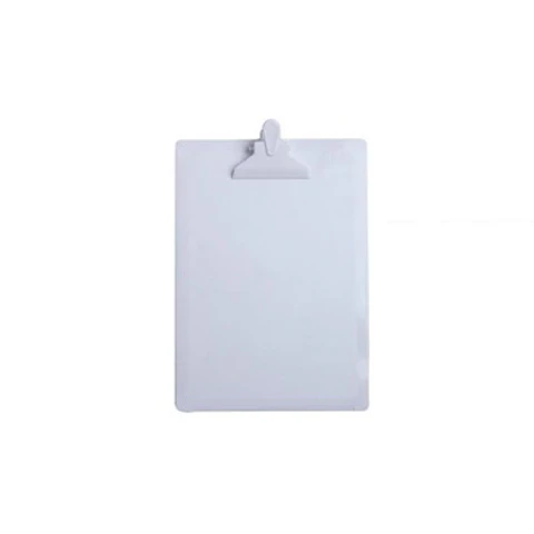TABLA APRETAPAPELES OFICIO BLANCA POLIESTIRENO 340X240 MM (FOTO REFERENCIAL)
