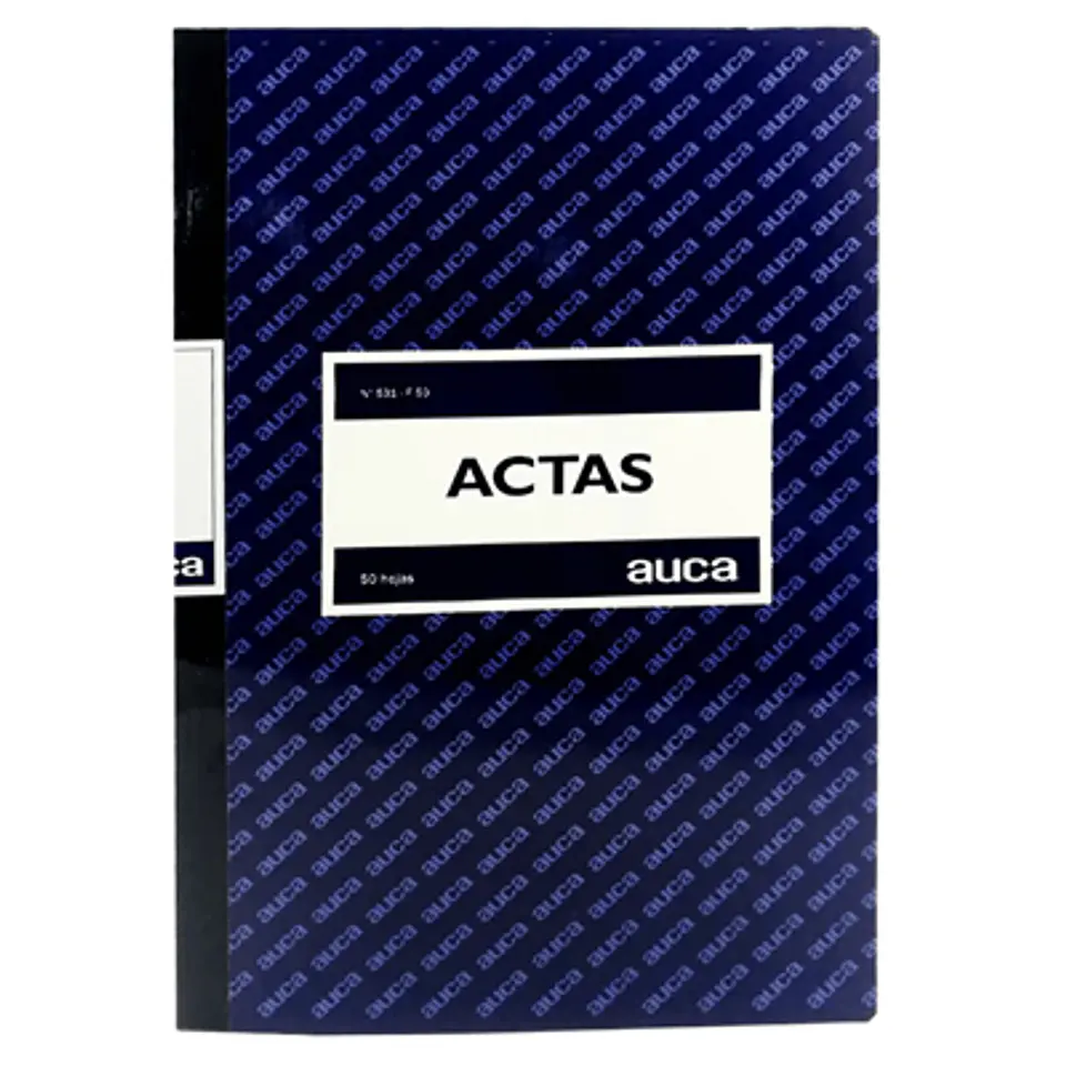 LIBRO DE ACTAS AUCA N531-F50 50 HOJAS PARA REGISTROS FORMALES 1