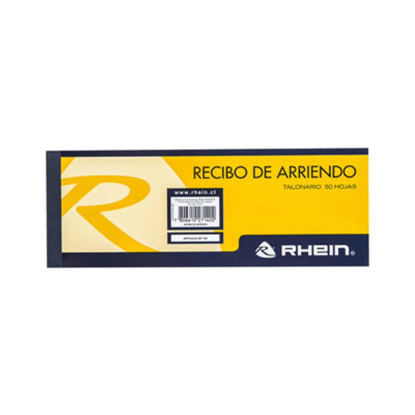 FORMULARIO RECIBO DE ARRIENDO RHEIN 50 HOJAS TALONARIO 1
