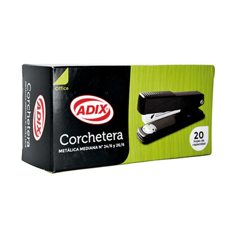 CORCHETERA METÁLICA MEDIANA ADIX C 26/6 RESISTENTE Y COMPACTA