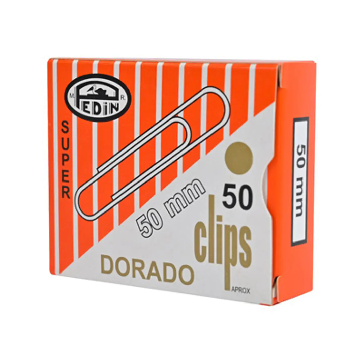 CLIPS METÁLICO PEDIN 50MM DORADO FUERTE SUJECIÓN 1