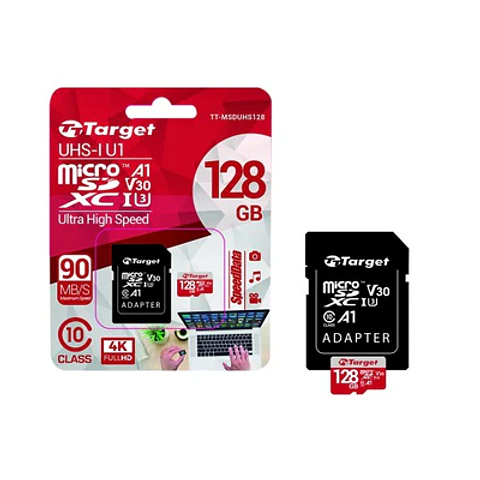MEMORIA MICRO SD TARGET 128GB XC RÁPIDA Y CONFIABLE
