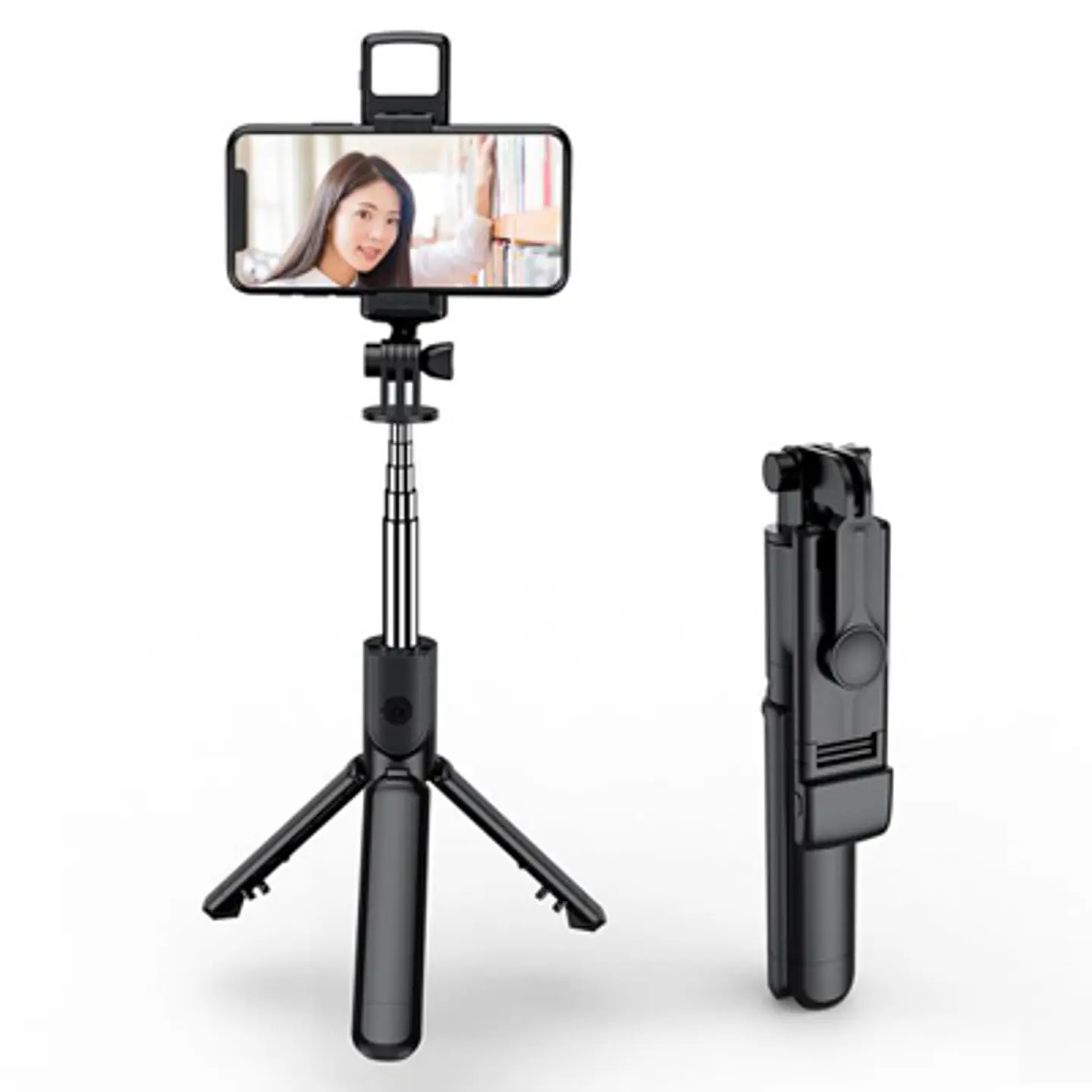 SELFIE STICK TRÍPODE LED BLUETOOTH CON CONTROL REMOTO 1