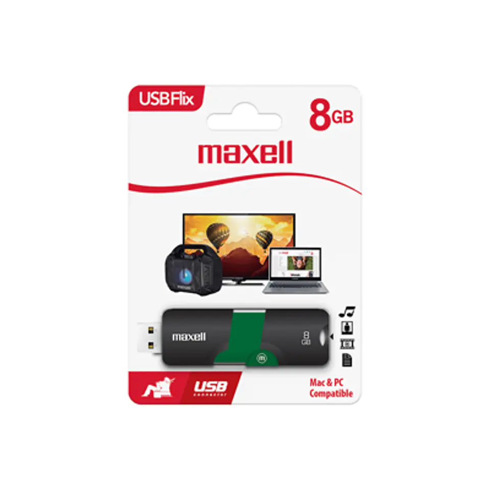 PENDRIVE MAXELL FLIX 8GB USB 3.0 RÁPIDO Y SEGURO 1