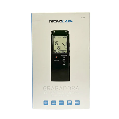 GRABADORA DE VOZ TL481 TECNOLAB 8GB ALTA CALIDAD