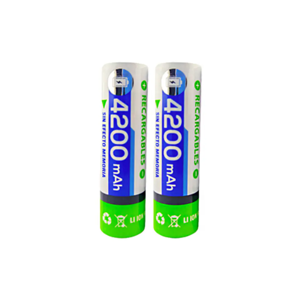 PILAS RECARGABLES BRC18650 4200MAH DBLUE PACK X2 2