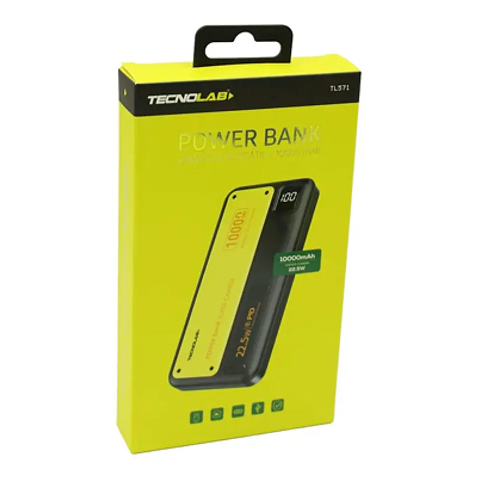 POWER BANK TECNOLAB TL571 10.000 mAh - CARGA RÁPIDA Y SEGURA 1