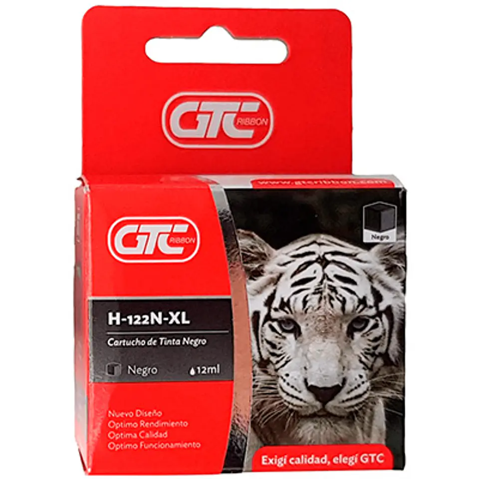 TINTA COMPATIBLE HP 122XL NEGRO 20ML – ALTO RENDIMIENTO GTC 2