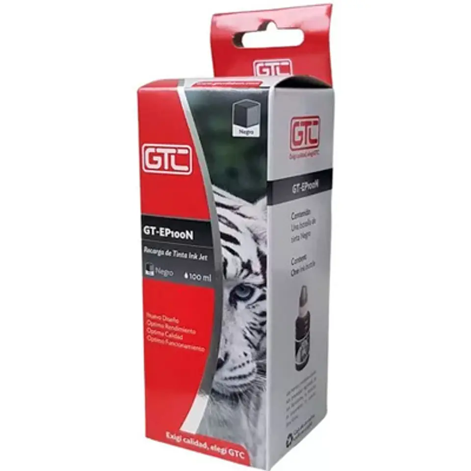 TINTA COMPATIBLE CON EPSON NEGRO 100 ML – GTC EP100 1