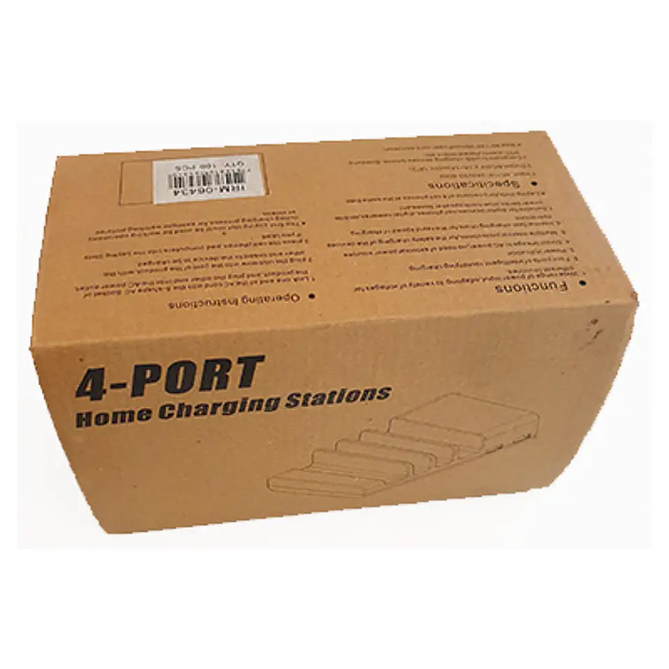 ESTACIÓN DE CARGA 4 PUERTOS USB | RÁPIDA E INTELIGENTE 4