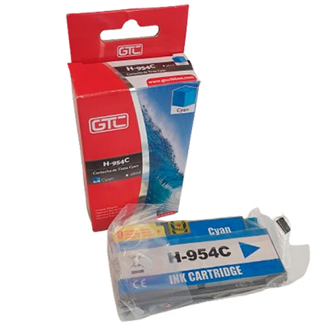 TINTA GTC  954C COLOR CYAN 26 ML COMPATIBLE CON HP DESKJET