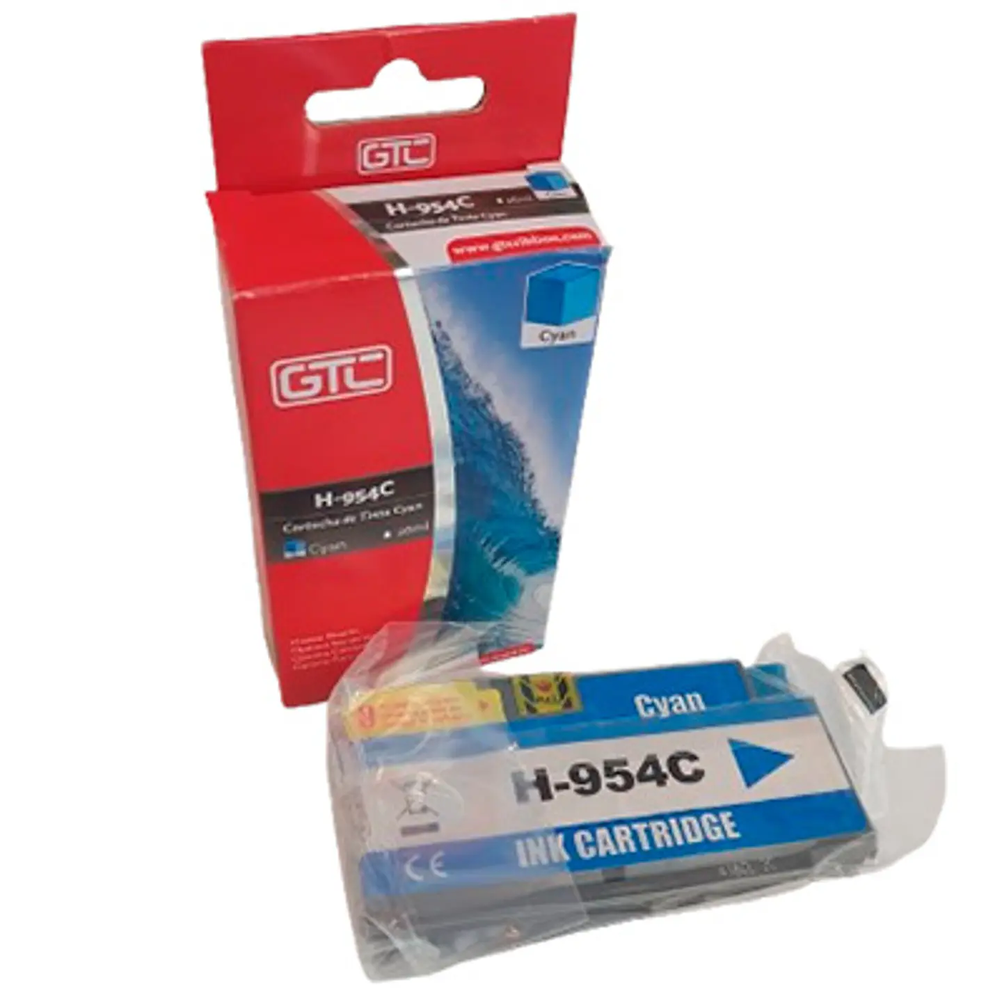 TINTA GTC  954C COLOR CYAN 26 ML COMPATIBLE CON HP DESKJET 1