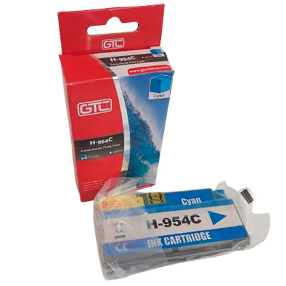 TINTA GTC  954C COLOR CYAN 26 ML COMPATIBLE CON HP DESKJET 1
