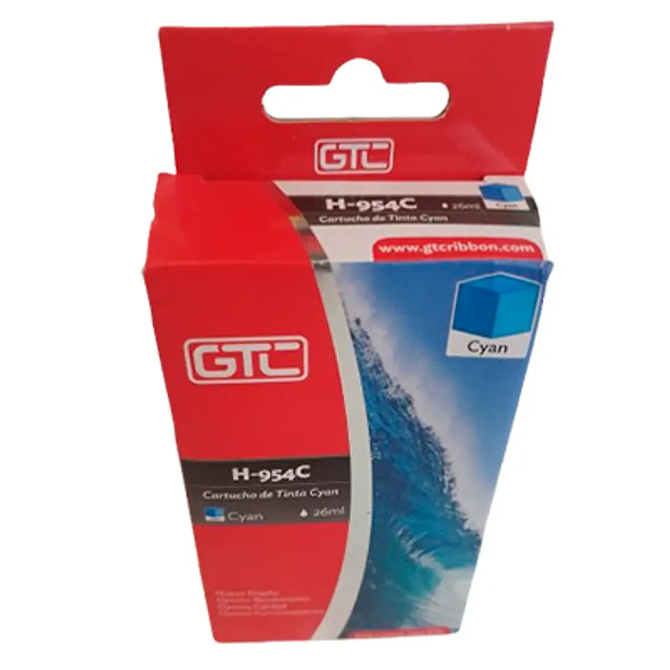 TINTA GTC  954C COLOR CYAN 26 ML COMPATIBLE CON HP DESKJET 3