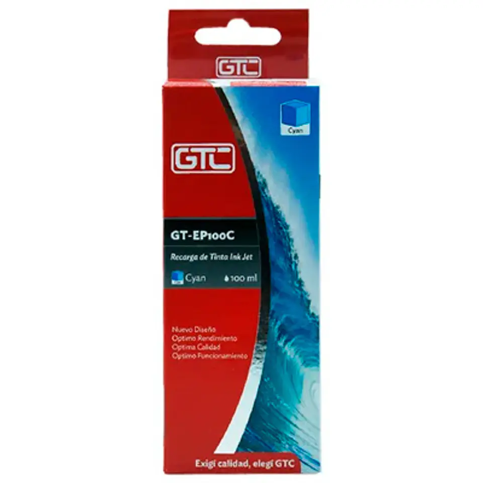 TINTA GTC EP100C COLOR CYAN 100ML COMPATIBLE PARA EPSON 2