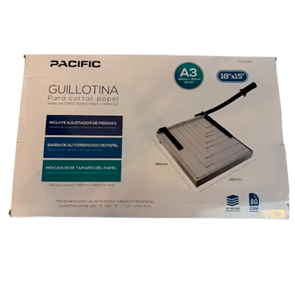 GUILLOTINA MANUAL PACIFIC PARA A3 CORTE PRECISO 2