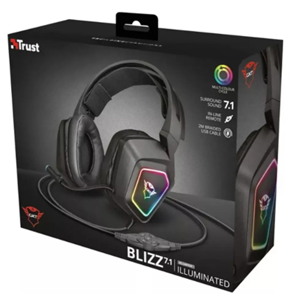 AUDIFONOS GAMER TRUST BLIZZ 450 7.1 RGB PC 2