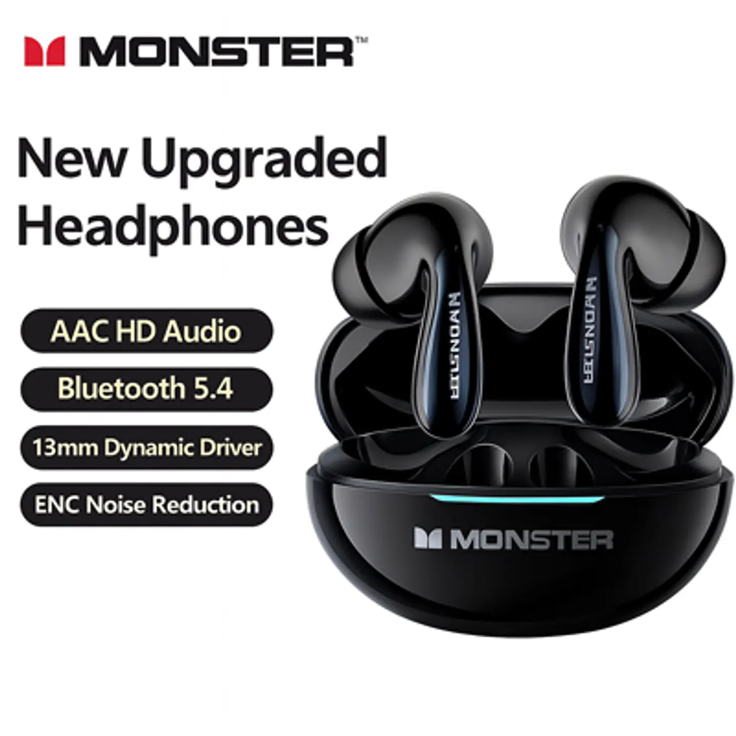 AURICULARES MONSTER MQT36 TWS BT 5.4 ANC 16H 2