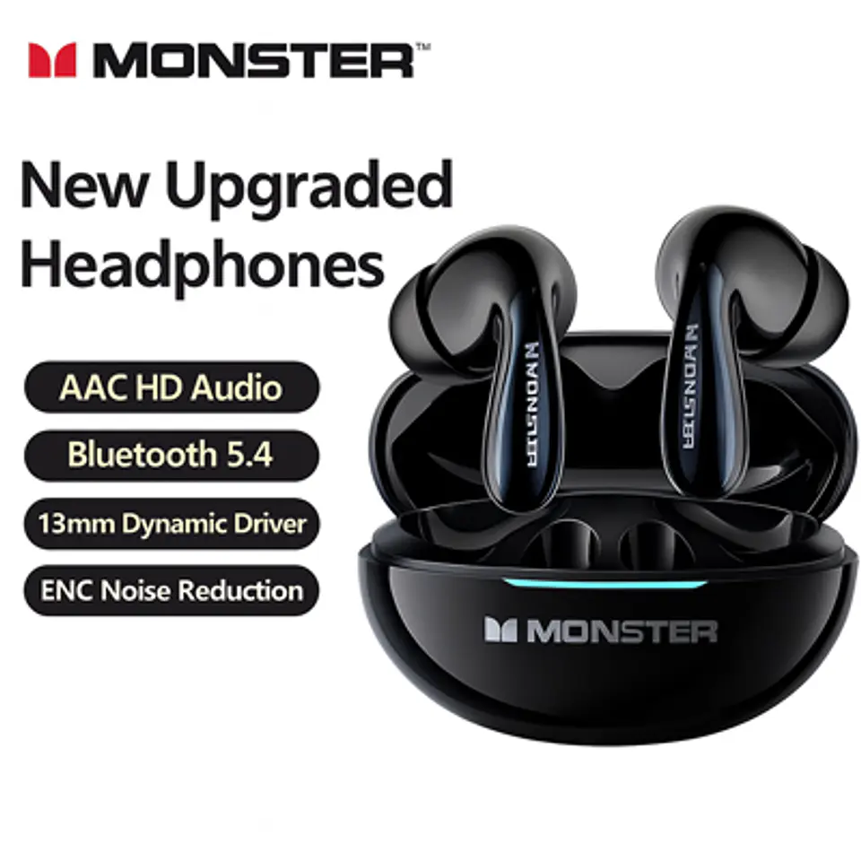 AURICULARES MONSTER MQT36 TWS BT 5.4 ANC 16H 2