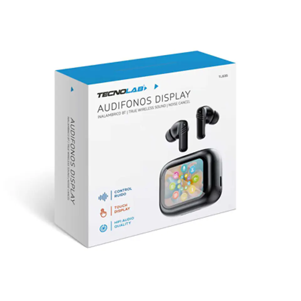 AUDÍFONOS BT TECNOLAB TL654 TOUCH ANC NEGRO 3