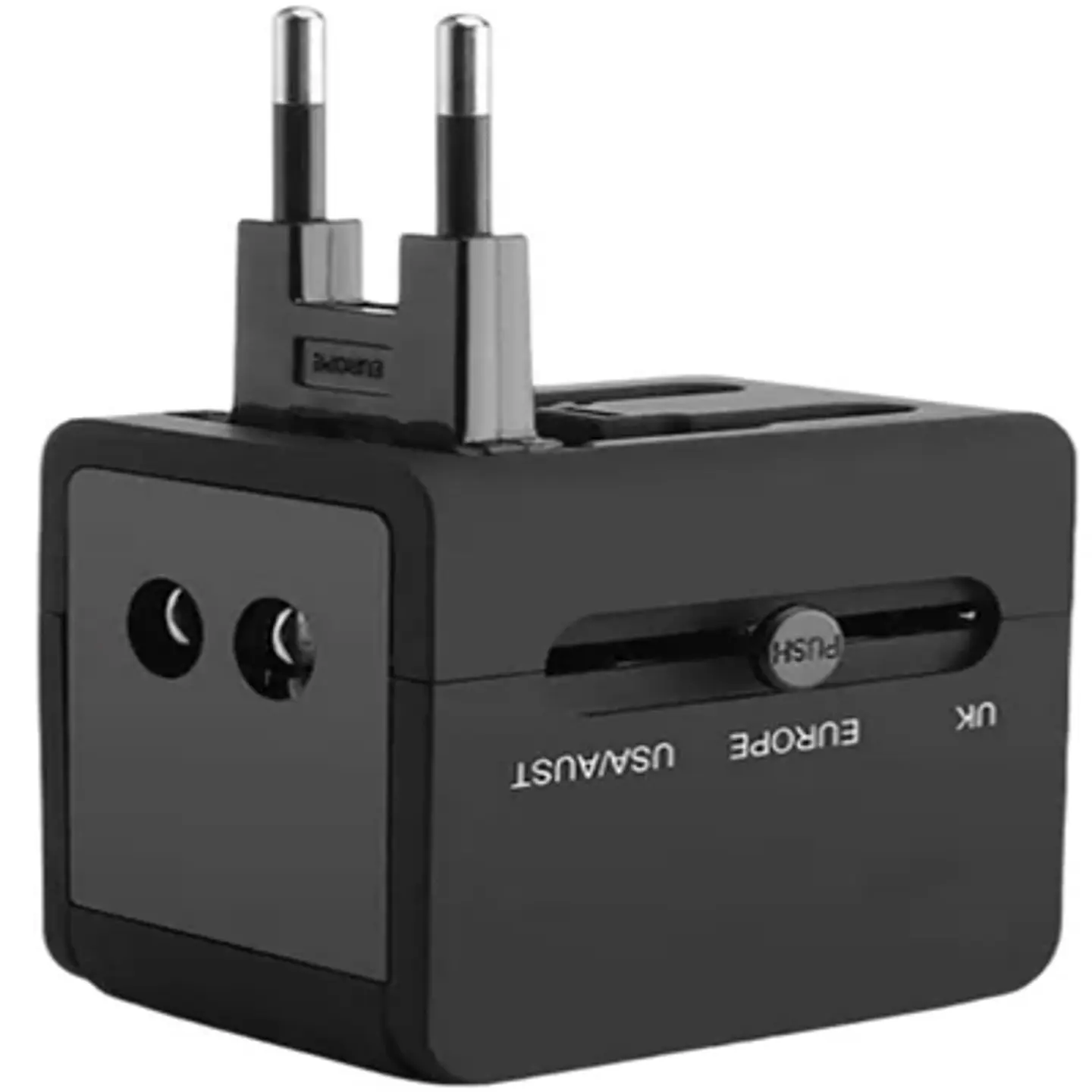 ADAPTADOR UNIVERSAL VIAJE TL354 C/USB 125V-250V 1