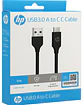CABLE HP USB 3.0 A TIPO-C 1M 5GBPS 3A NEGRO - Miniatura 2