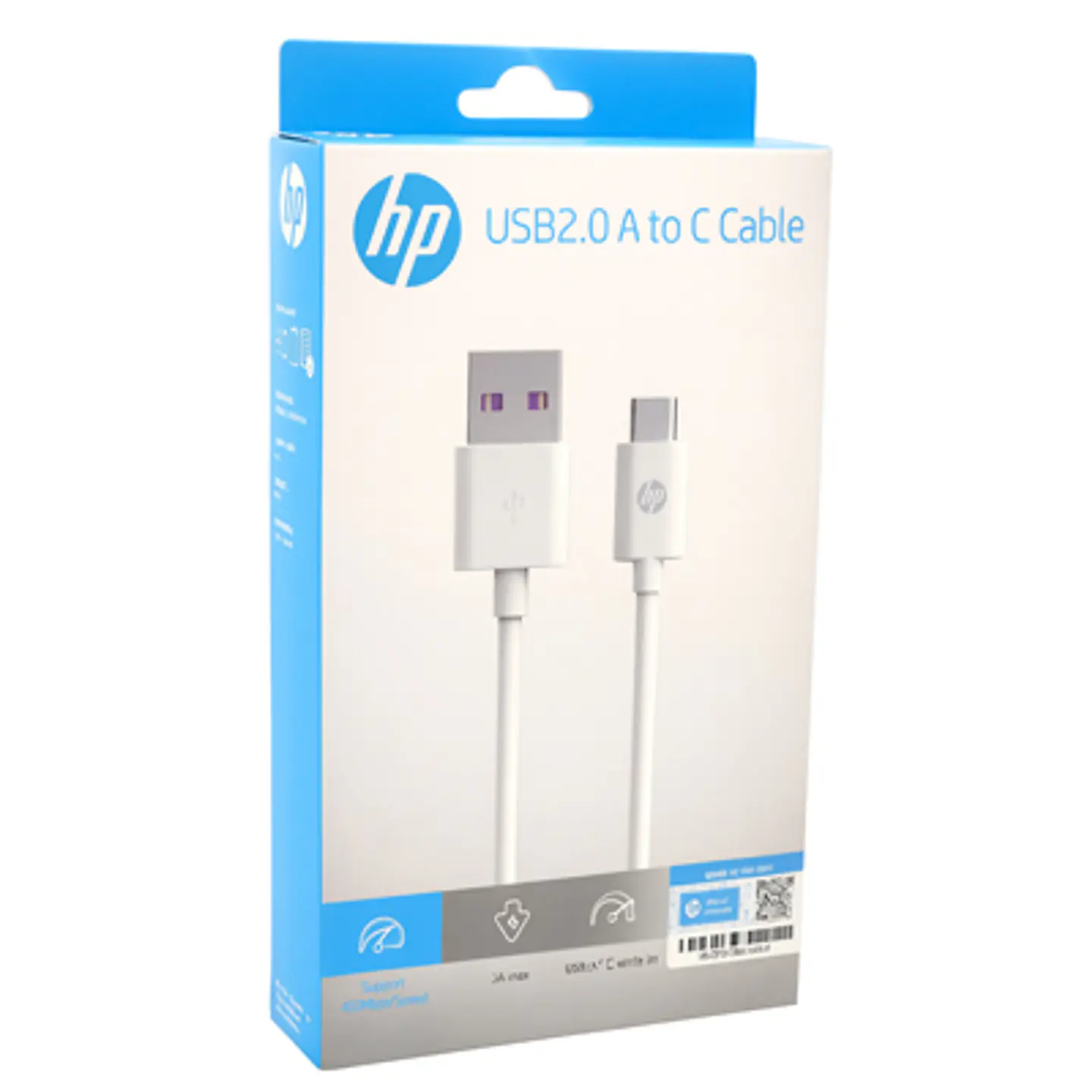 CABLE HP USB-C 2M BLANCO 3A 480MBPS DHC-TC100 2