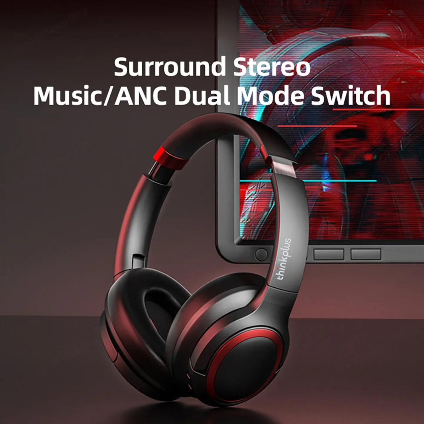 Audífonos Lenovo Thinkplus TH40 Bluetooth 5.0 ANC Negro 2
