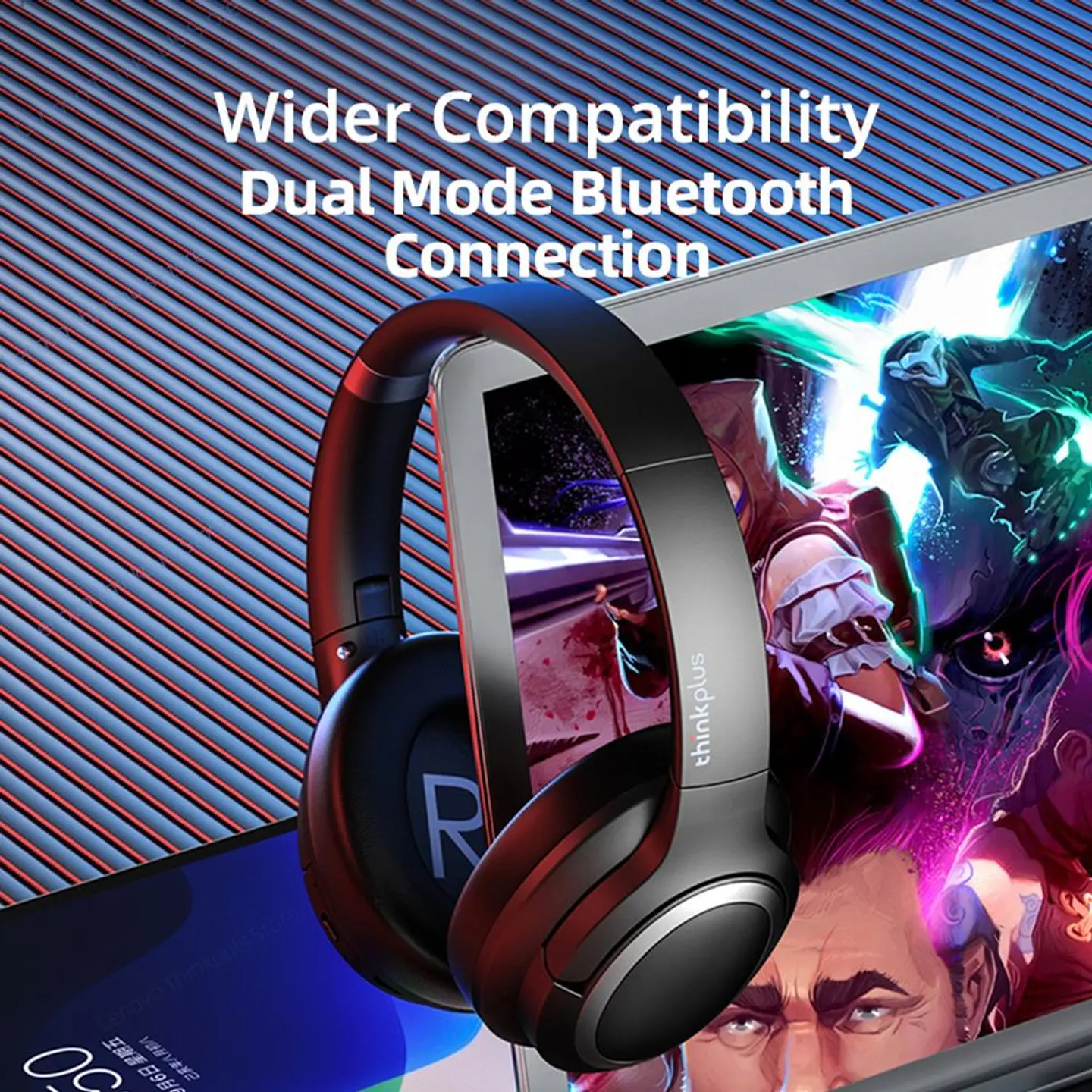 Audífonos Lenovo Thinkplus TH40 Bluetooth 5.0 ANC Negro 4