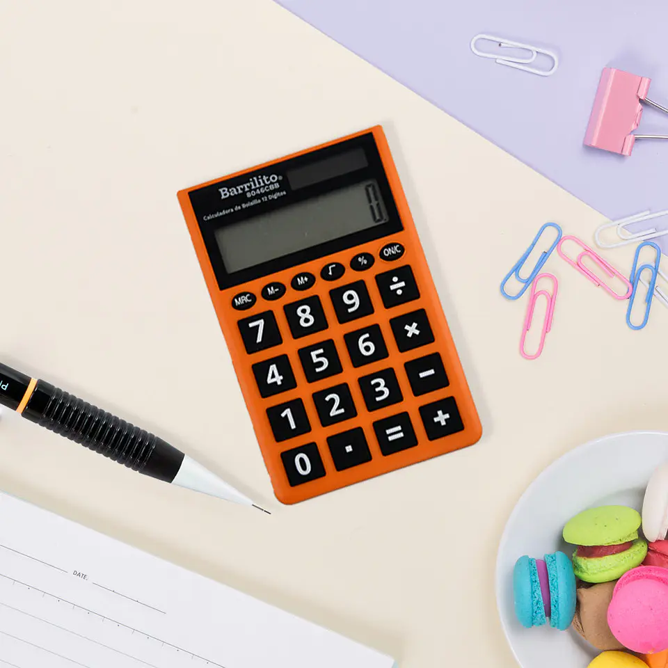 Calculadora de Bolsillo Barrilito 8046CBB 12 Dígitos 3