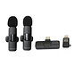Pack 2 Micrófonos Inalámbricos TecMaster TM-300527 USB-C Lightning - Miniatura 1