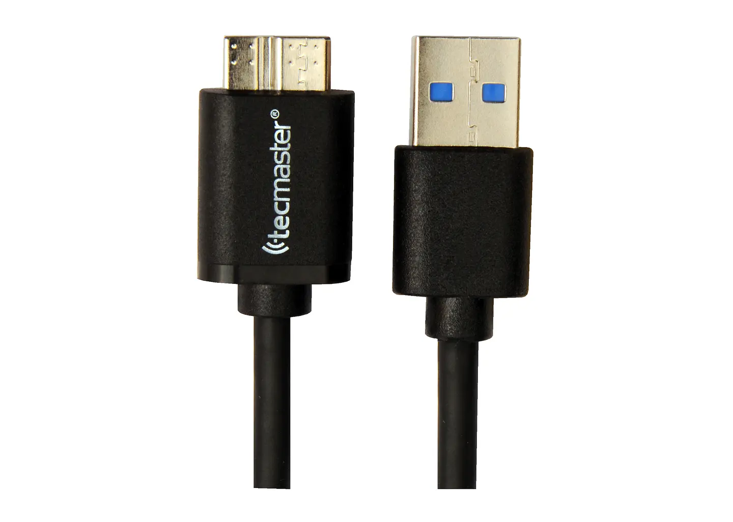 Cable USB-A 3.0 a Micro-B 3.0 TecMaster TM-100551 1 m Negro 3