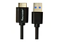 Cable USB-A 3.0 a Micro-B 3.0 TecMaster TM-100551 1 m Negro - Miniatura 3