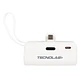 Power Bank TecnoLab TL778W 10.000 mAh 20W USB-C y Lightning Blanco - Miniatura 1