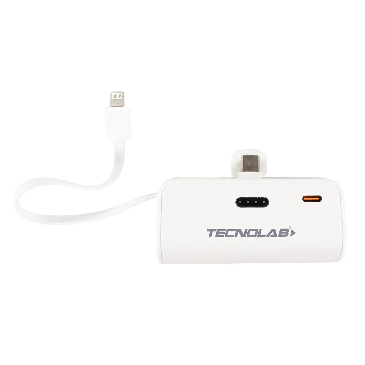 Power Bank TecnoLab TL778W 10.000 mAh 20W USB-C y Lightning Blanco 2
