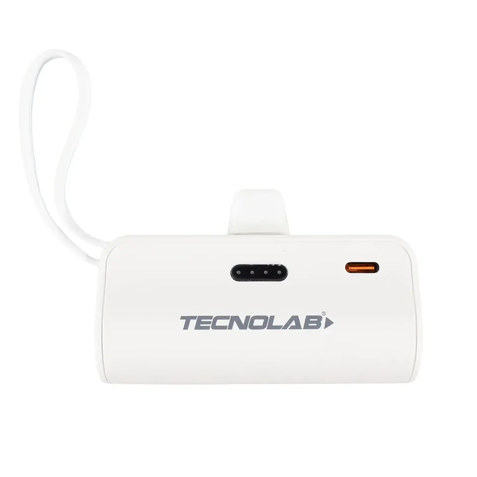 Power Bank TecnoLab TL778W 10.000 mAh 20W USB-C y Lightning Blanco 3
