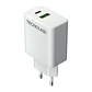 Cargador TecnoLab TL716 65W USB-C + USB-A Carga Rápida Blanco - Miniatura 1