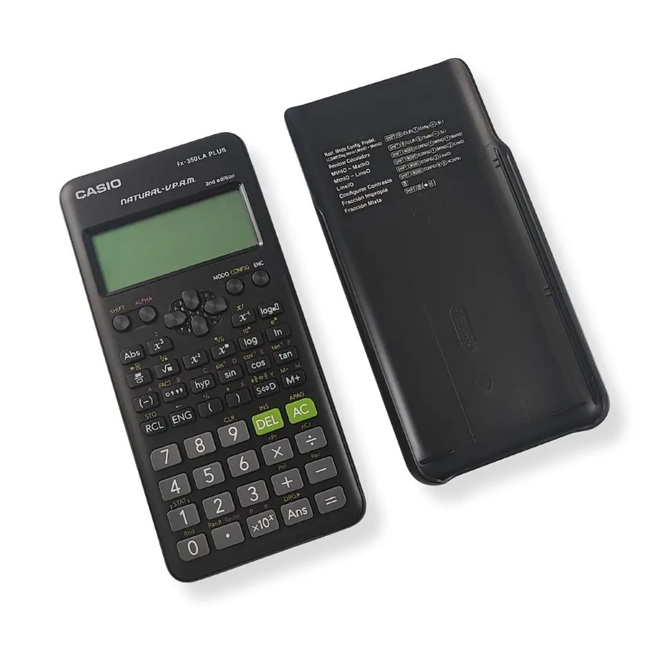 Calculadora Científica Casio fx-350LA PLUS 2.ª Edición 252 Funciones Negra 2