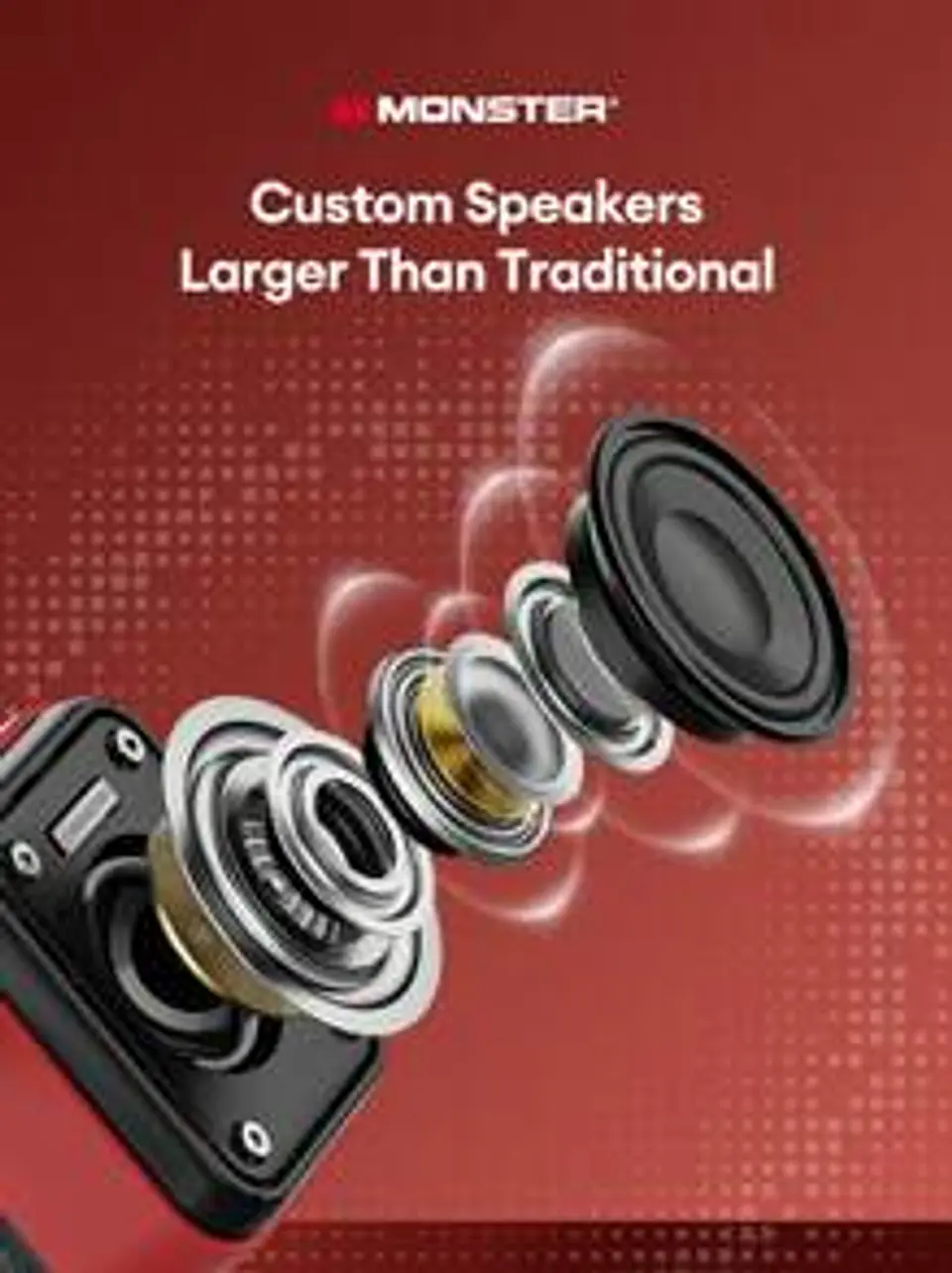 Parlante Amplificador Monster Airfree GK200 Bluetooth 5.3 con Micrófono Cintillo 5