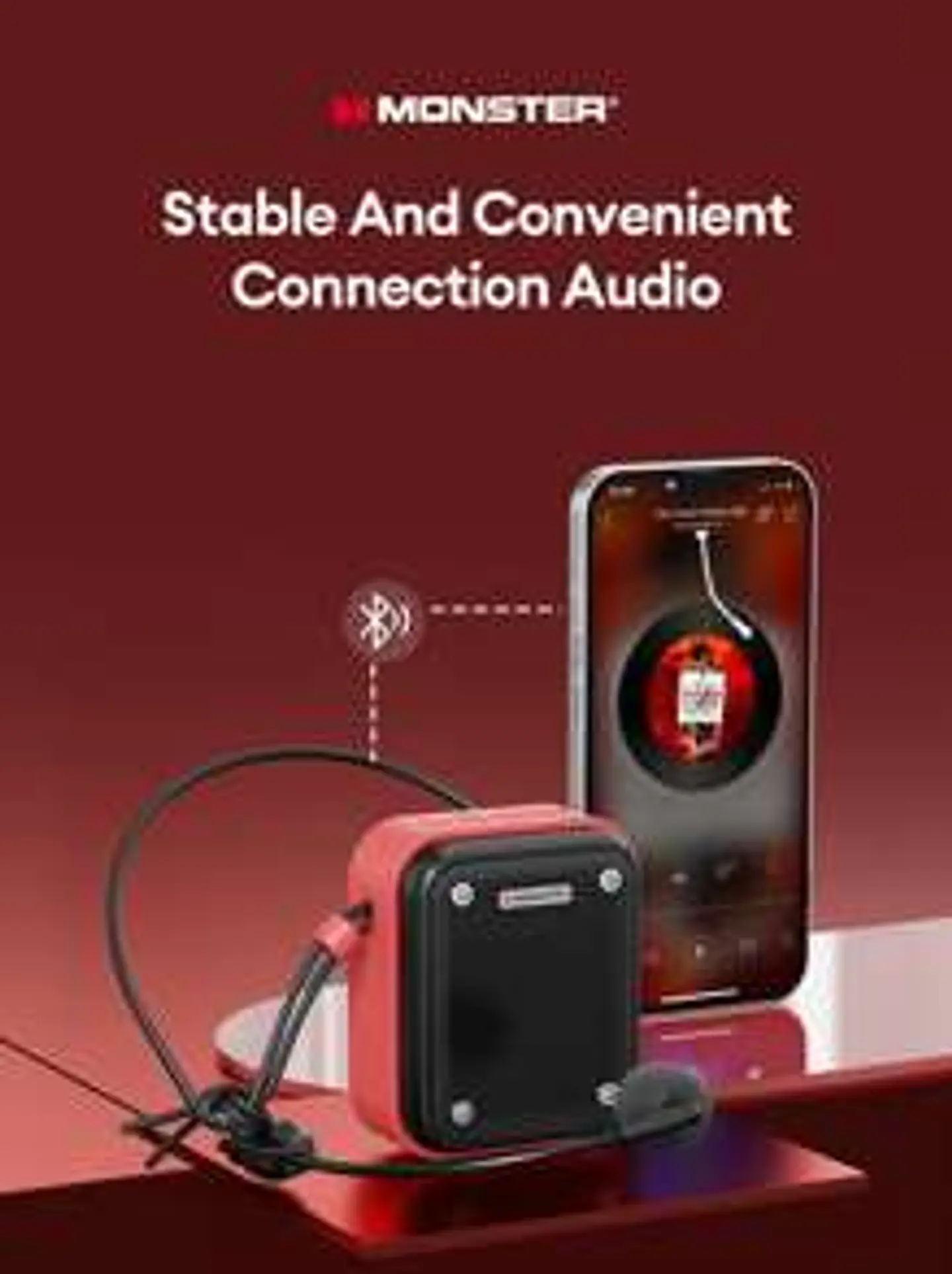 Parlante Amplificador Monster Airfree GK200 Bluetooth 5.3 con Micrófono Cintillo 6
