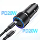 Cargador para Auto Tecmaster TM-200542 40W PD 3.0 Doble USB-C Negro - Miniatura 2
