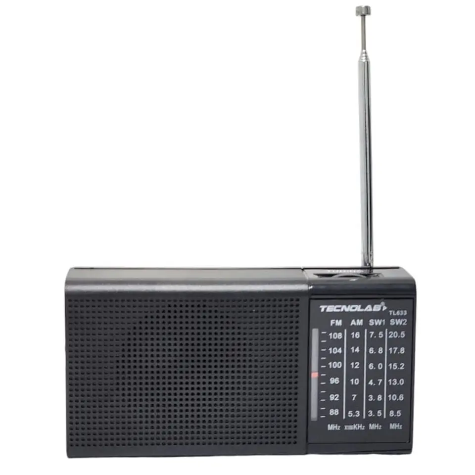 Radio Portátil TecnoLab TL633 AM/FM/SW 3W Negra 1
