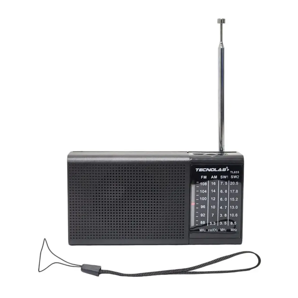 Radio Portátil TecnoLab TL633 AM/FM/SW 3W Negra 2